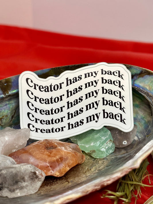 Creator Has My Back Sticker